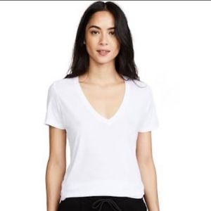 Cotton Citizen white v-neck T-shirt
